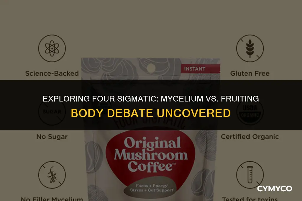 does four sigmatic use mycelium or fruiting body