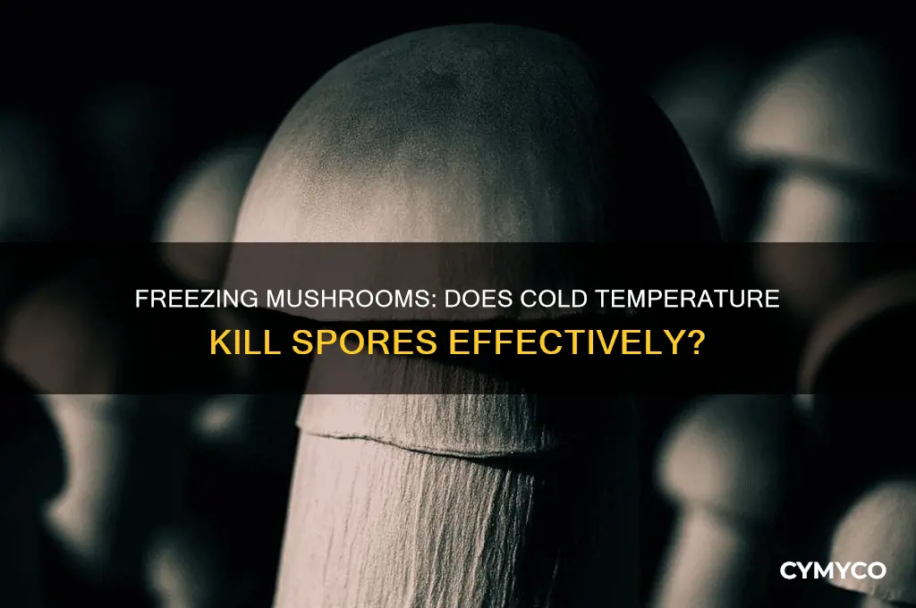 does freezing kill mushroom spores