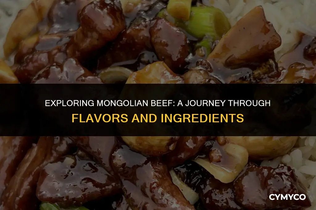 does mongolian beef have mushrooms