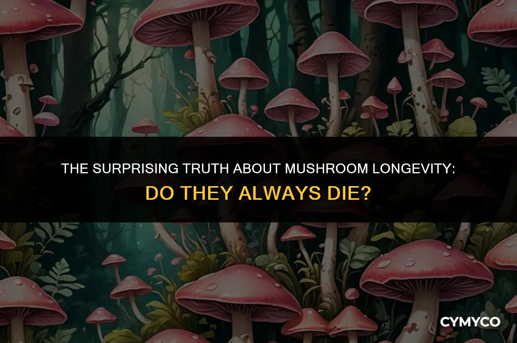 does mushroom always die