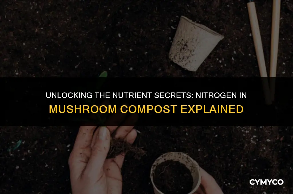 does mushroom compost contain nitrogen