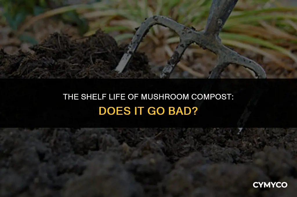 does mushroom compost go bad