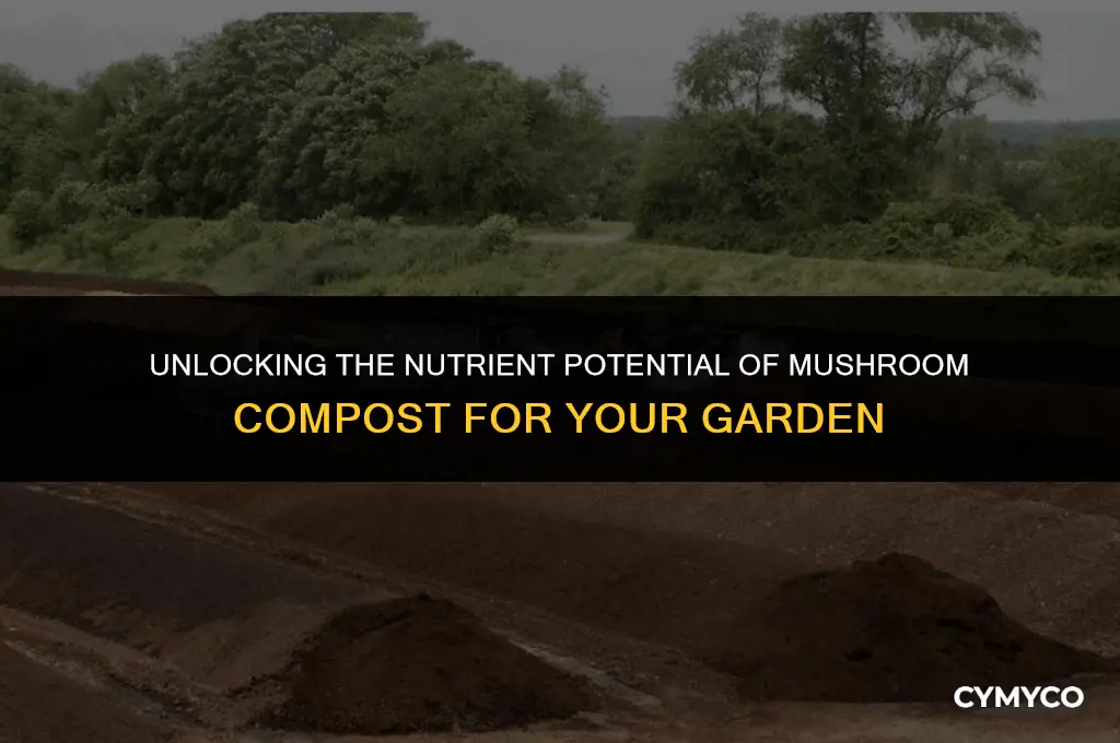 does mushroom compost have nutrients