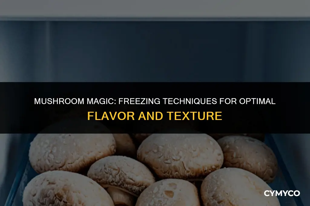 does mushroom freeze well