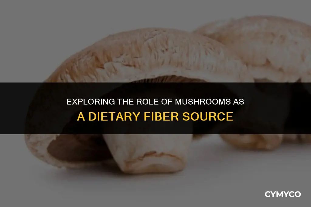 does mushroom function as fiber