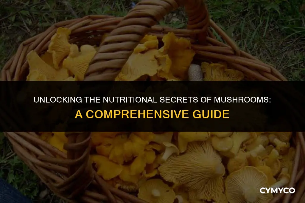 does mushroom have nutritional value