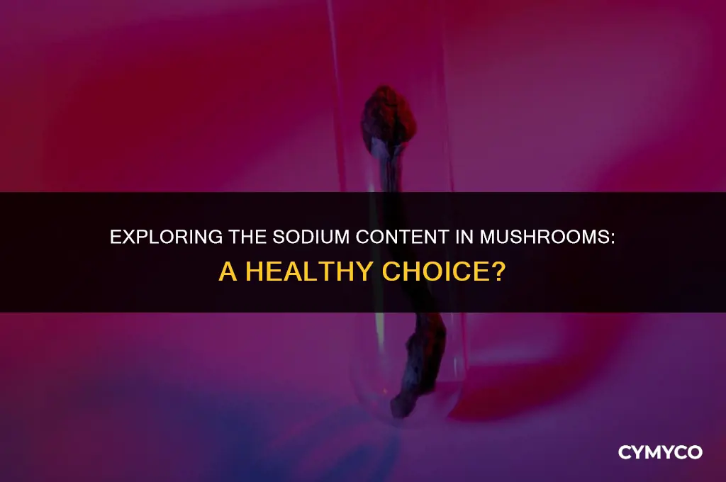 does mushroom have sodium