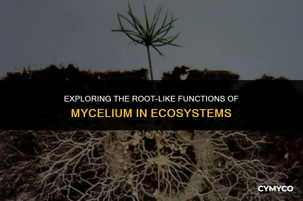 does mycelium act as roots