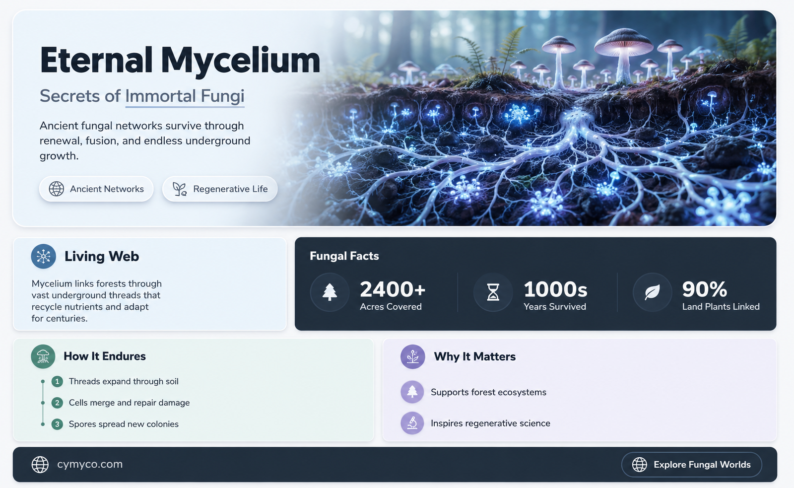 can mycelium live forever