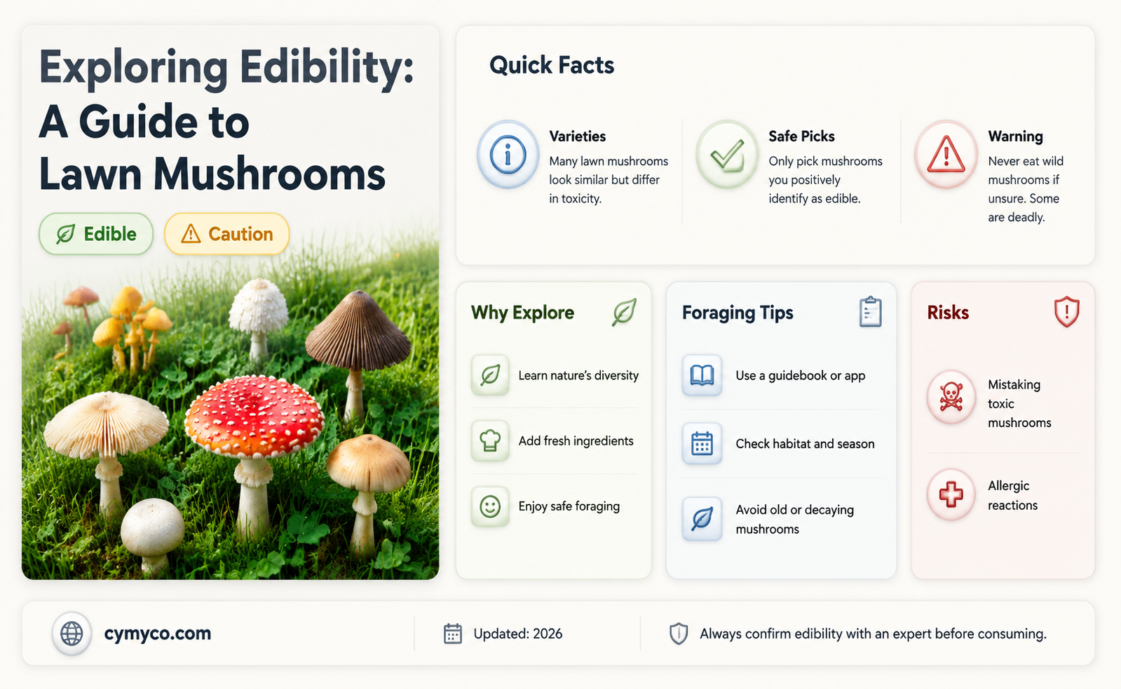 are lawn mushrooms ok to eat