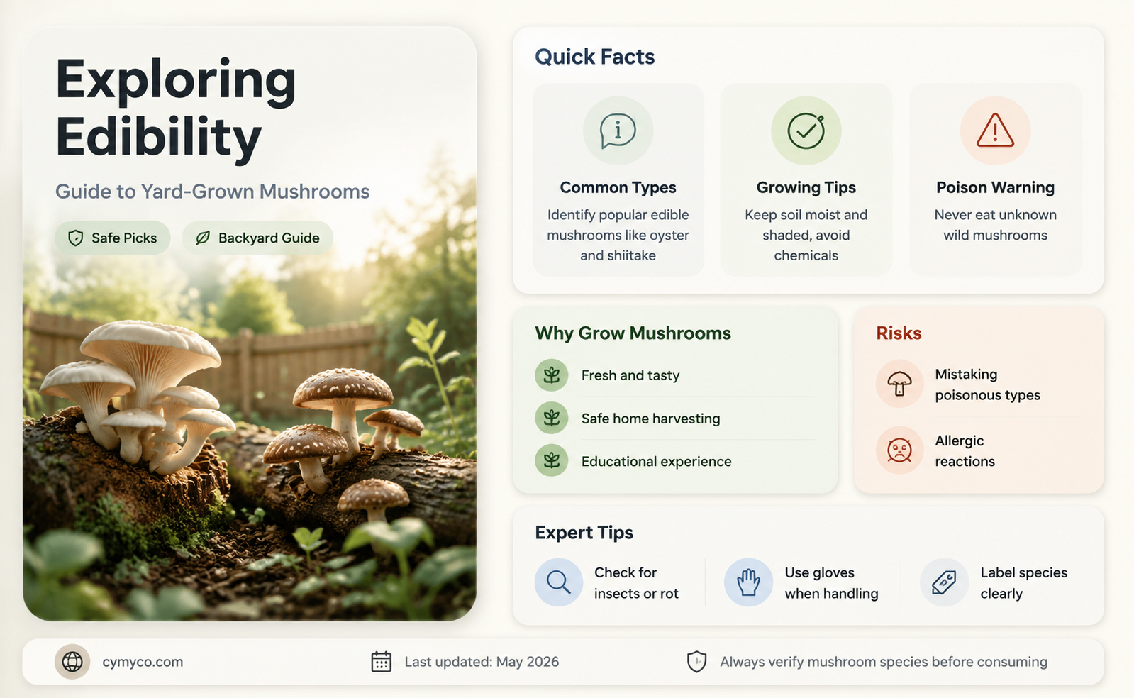 are mushrooms that grow in your yard edible