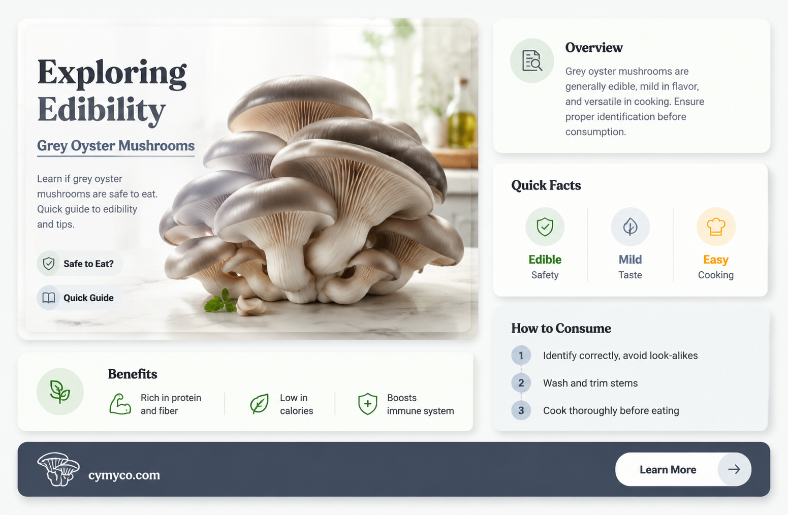 are grey oyster mushrooms edible