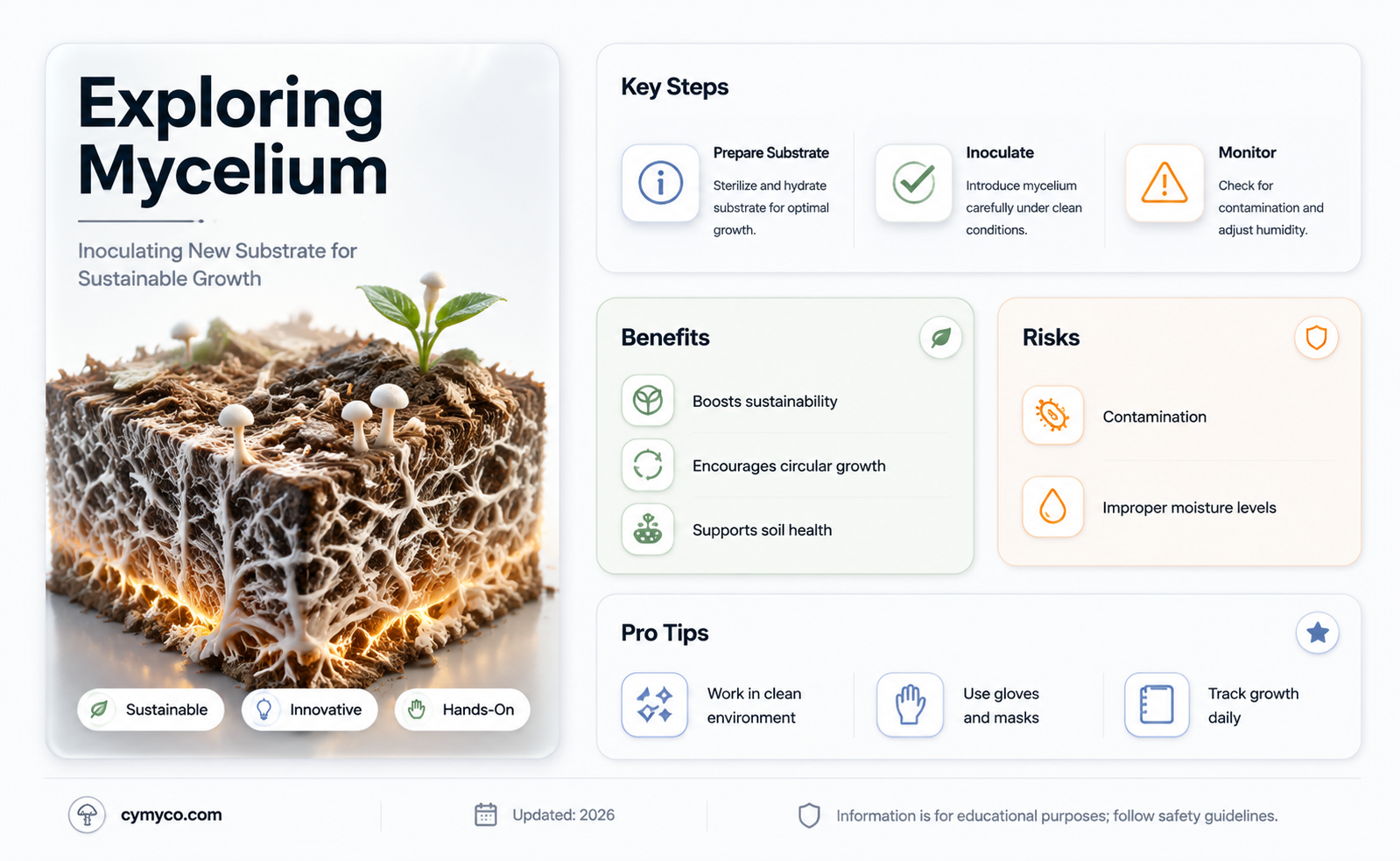 can mycelium be used to inoculate new substrate