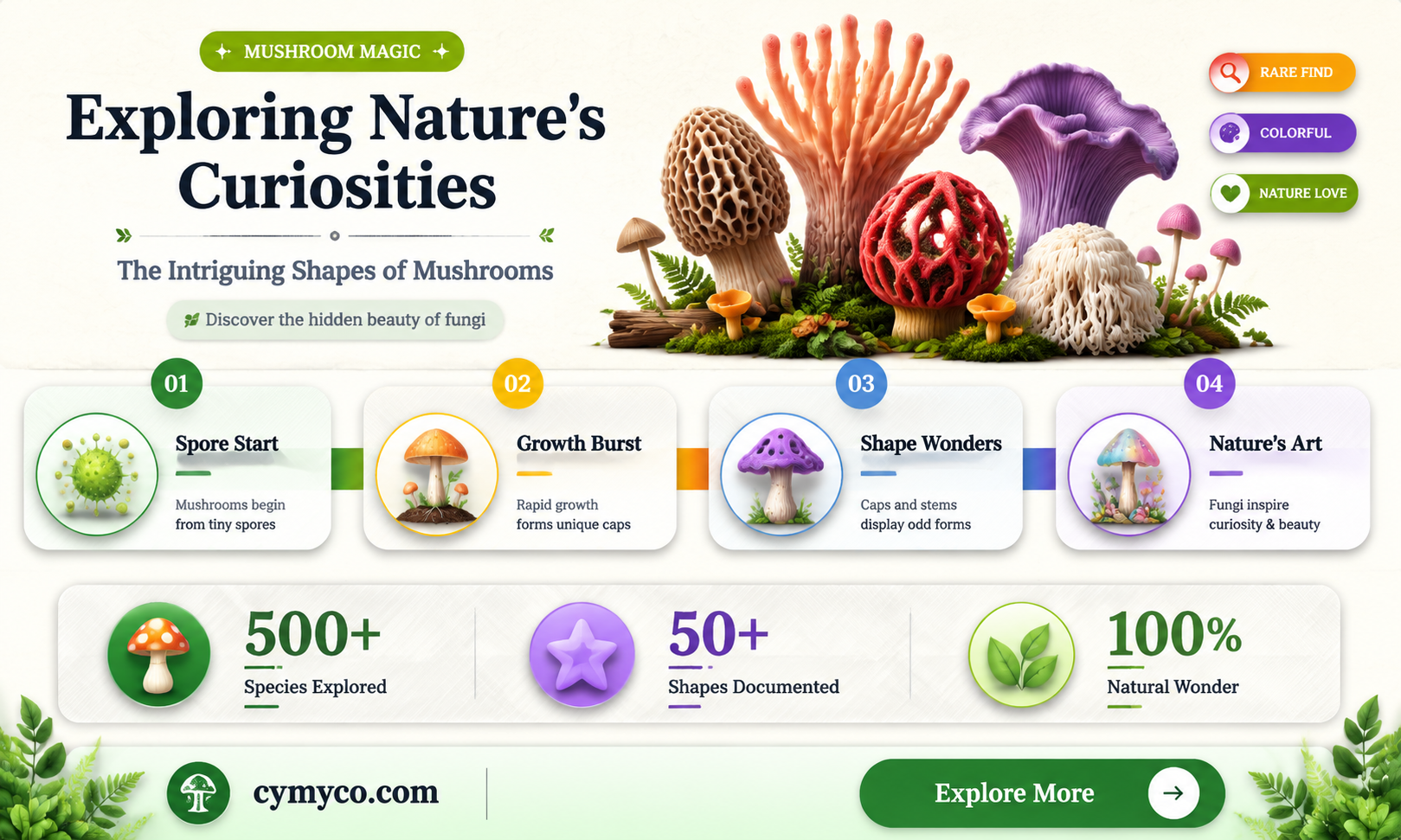 why do mushrooms look like a pe