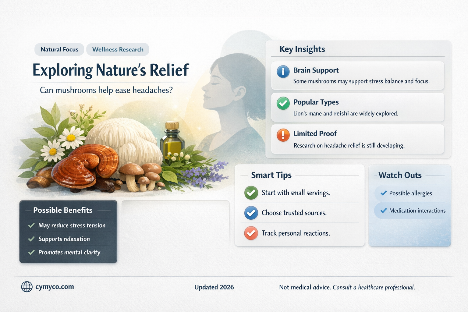can mushrooms help headaches