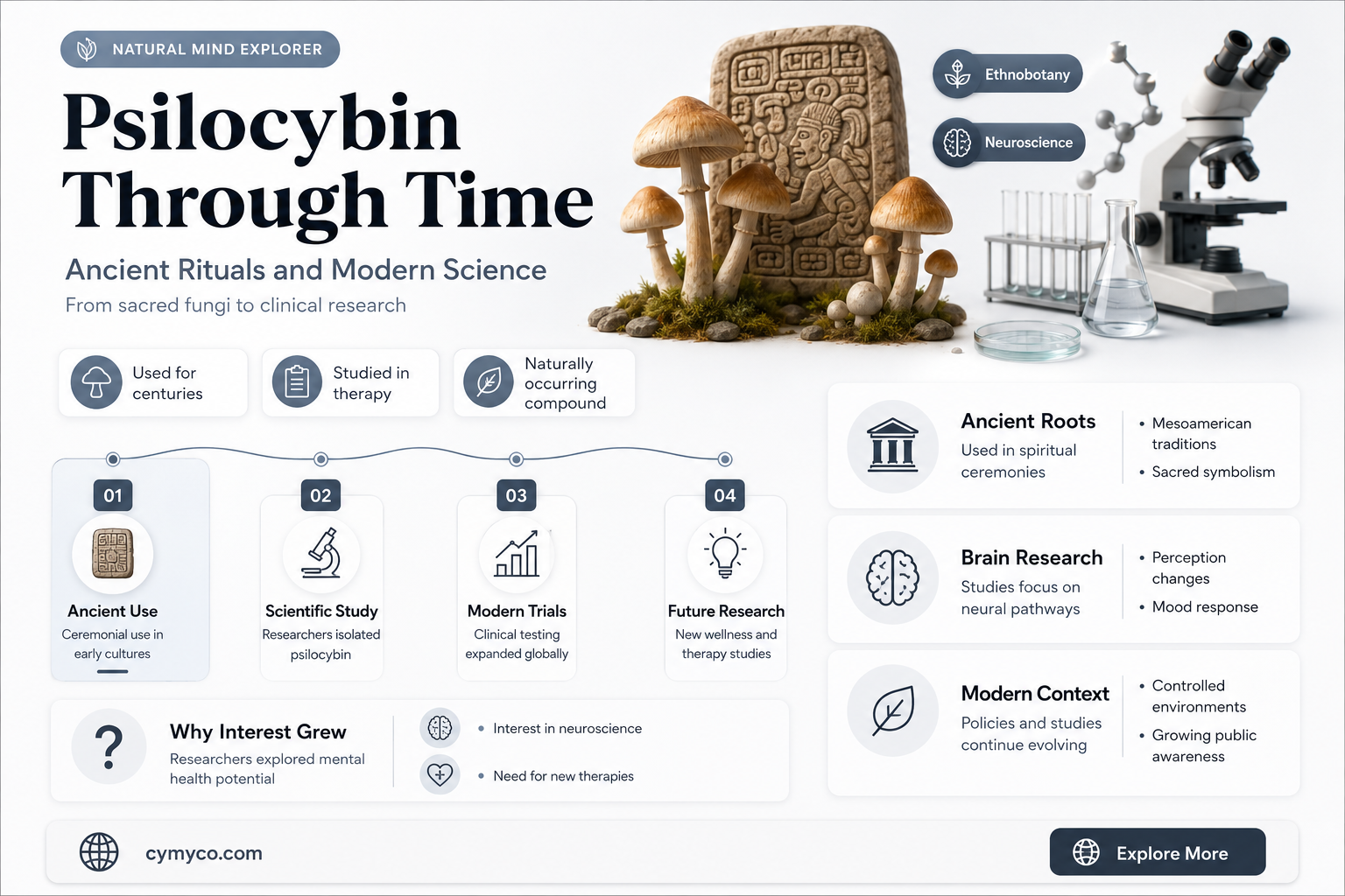 how has psilocybin mushroom been used since its inception