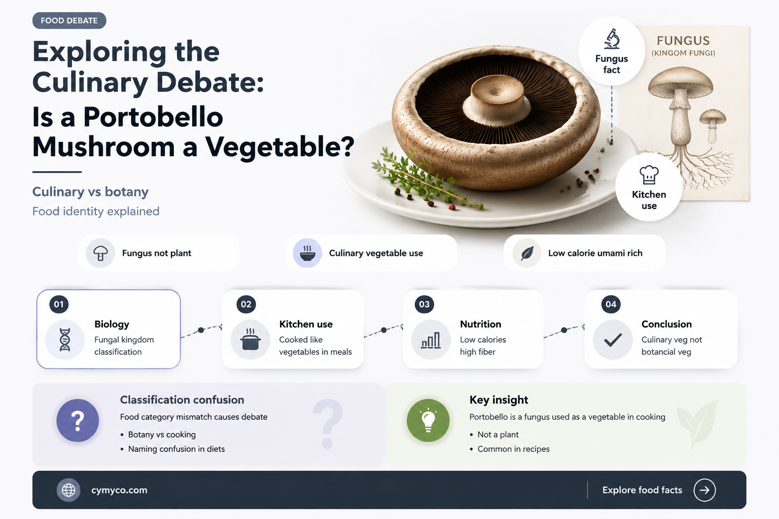 is a portobello mushroom a vegetable