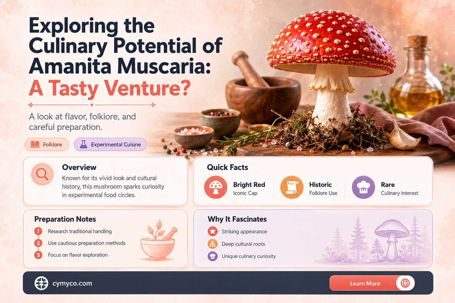 can amanita muscaria make food