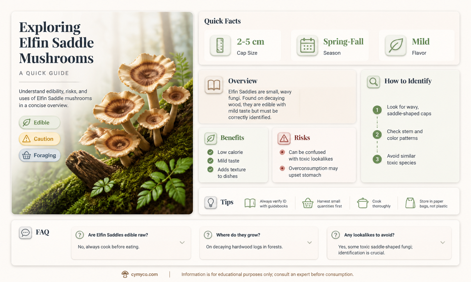 are elfin saddle mushrooms edible