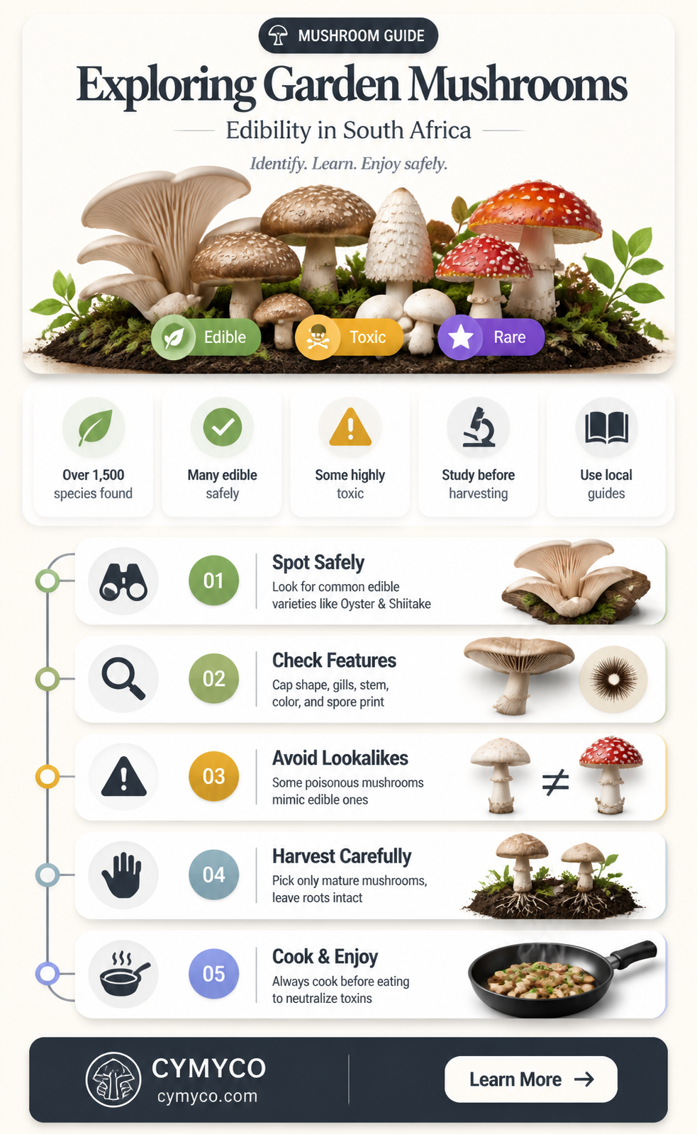 are garden mushrooms poisonous south africa
