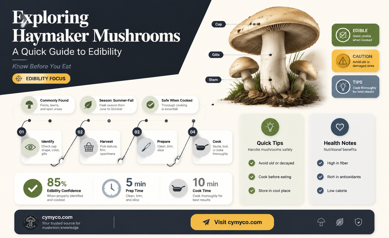 are haymaker mushrooms poisonous