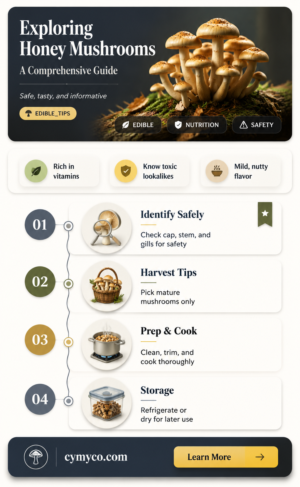 are honey mushrooms edible to eat