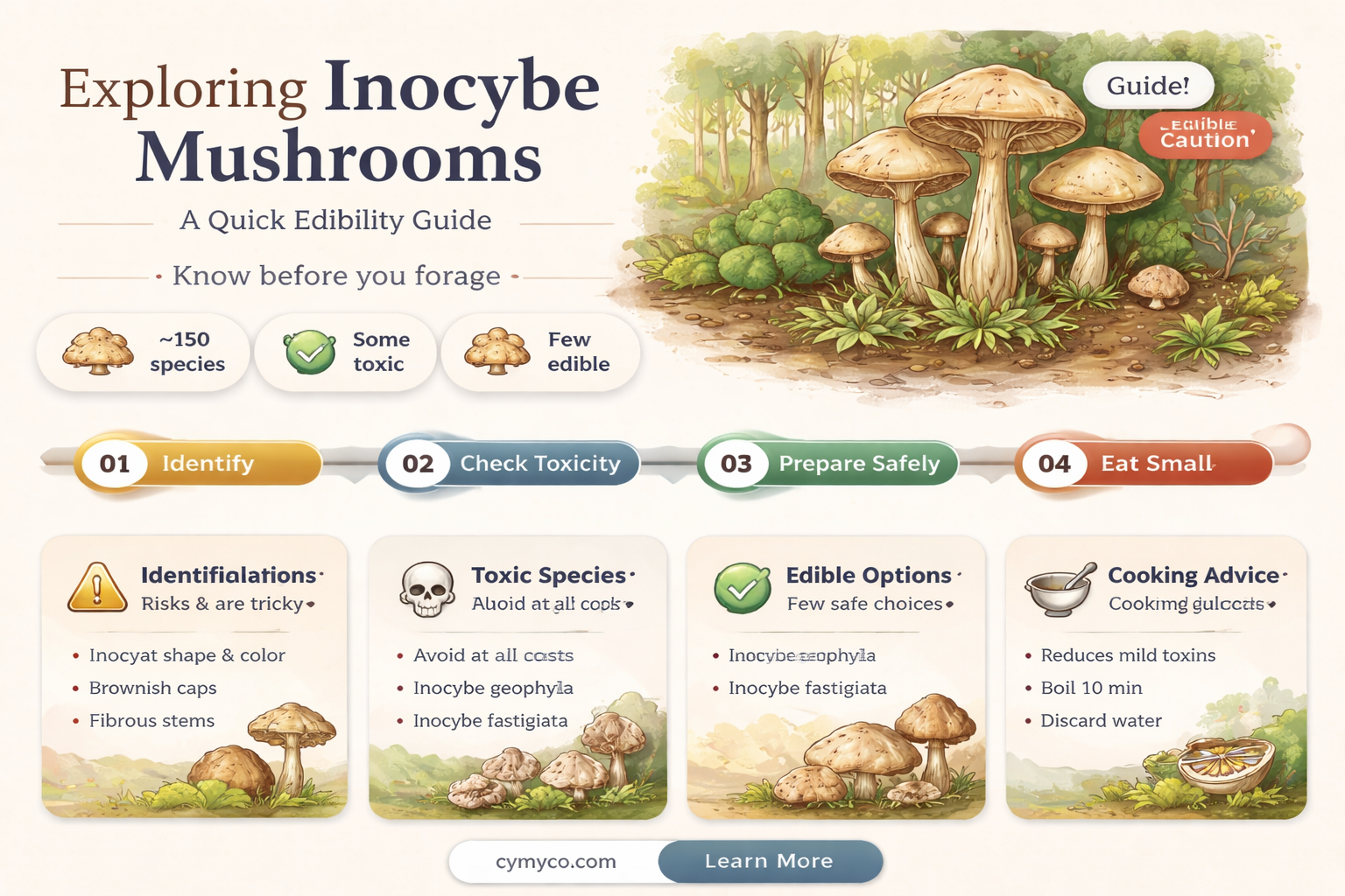 are inocybe mushrooms edible