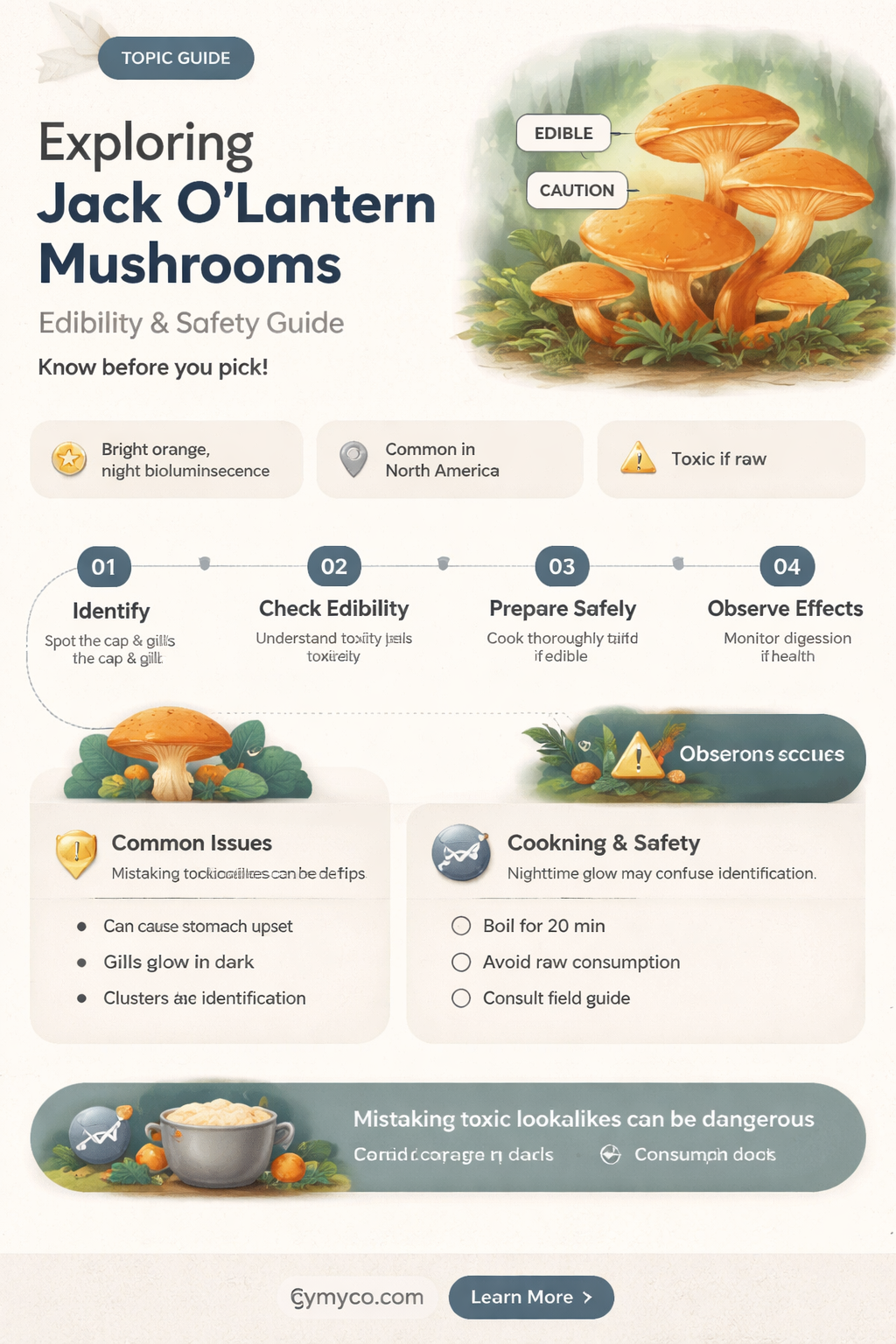 are jackolantern mushrooms edible