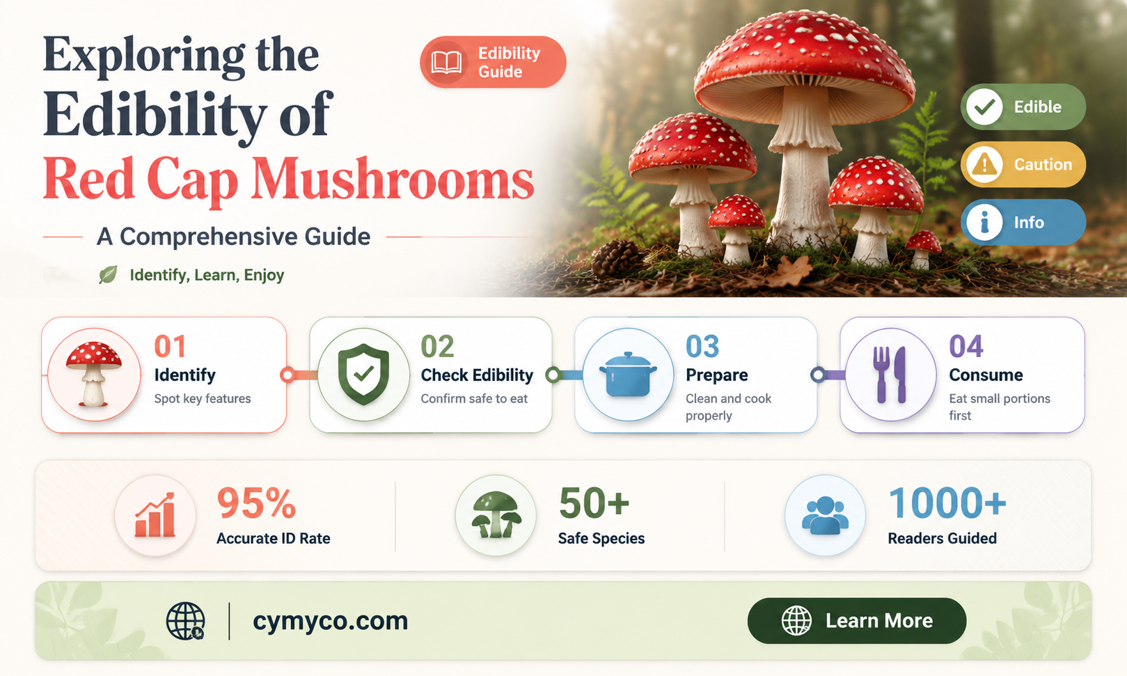 are red cap mushrooms poisonous