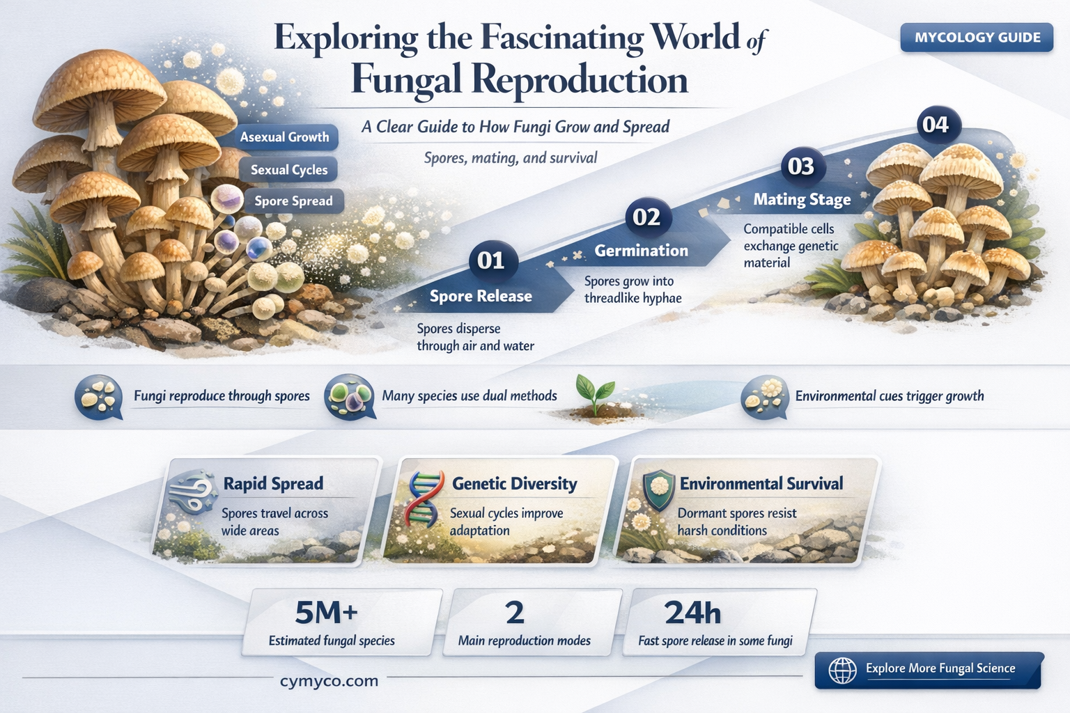 how do most fungi reproduce