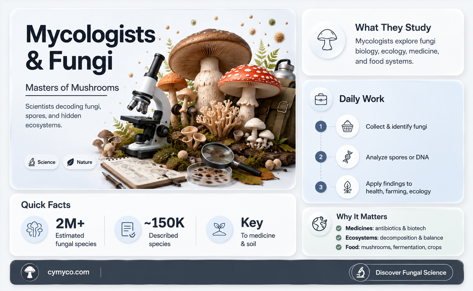 what is someone called who studies mycology