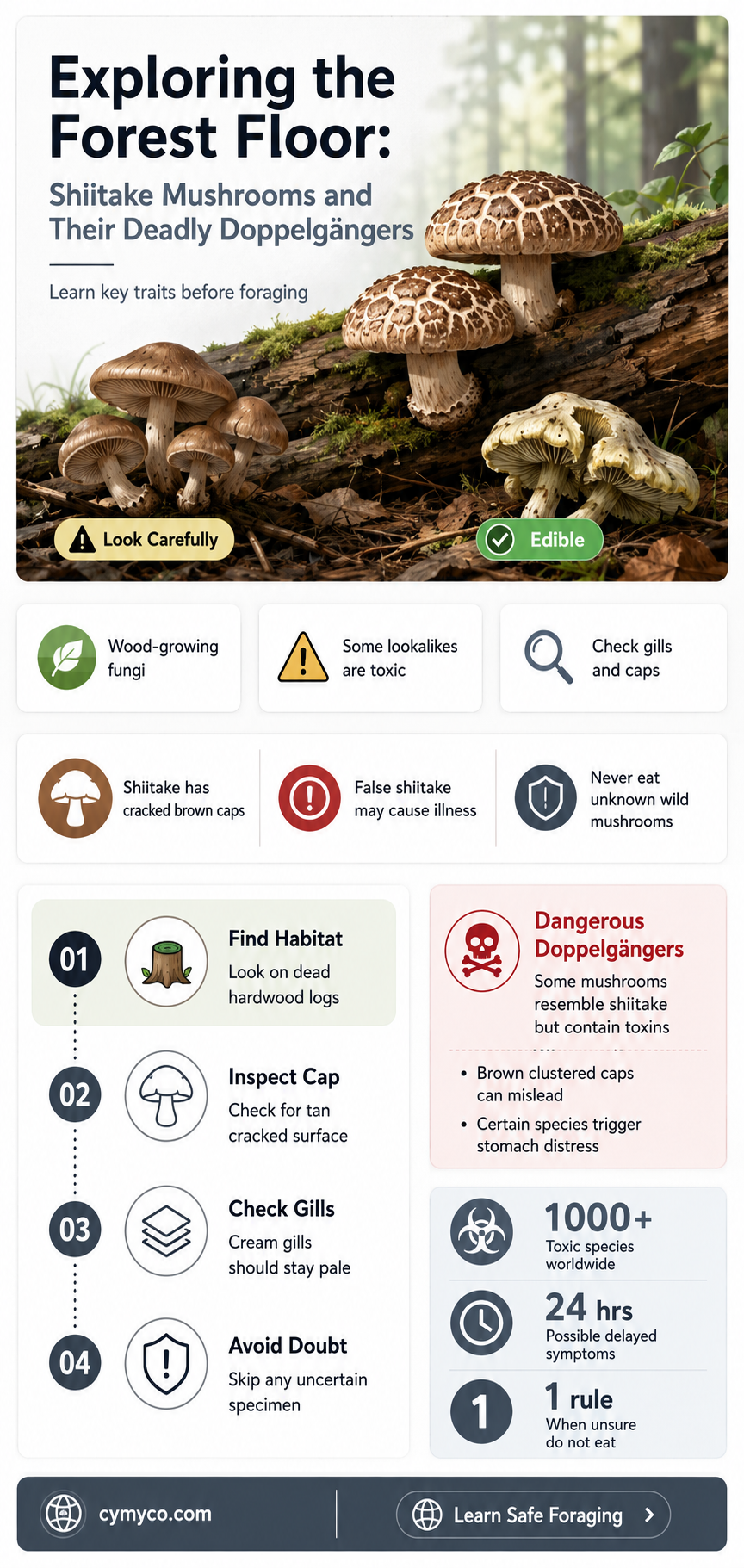 do shiitake mushrooms have a deadly look alikes