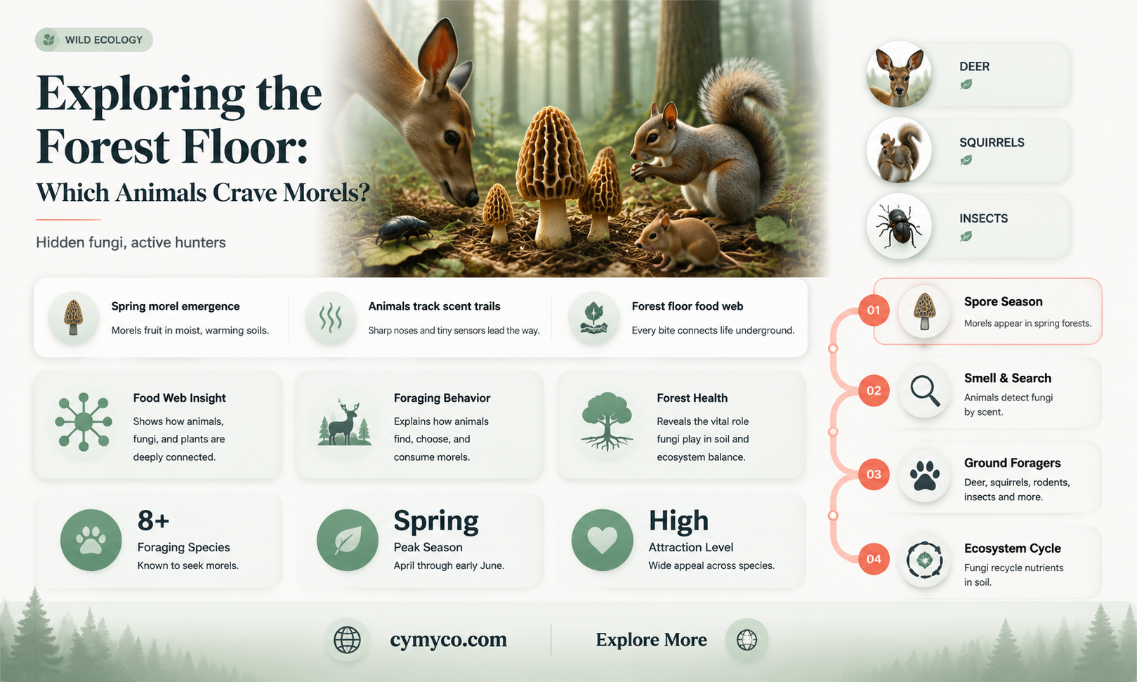 what animals eat morels