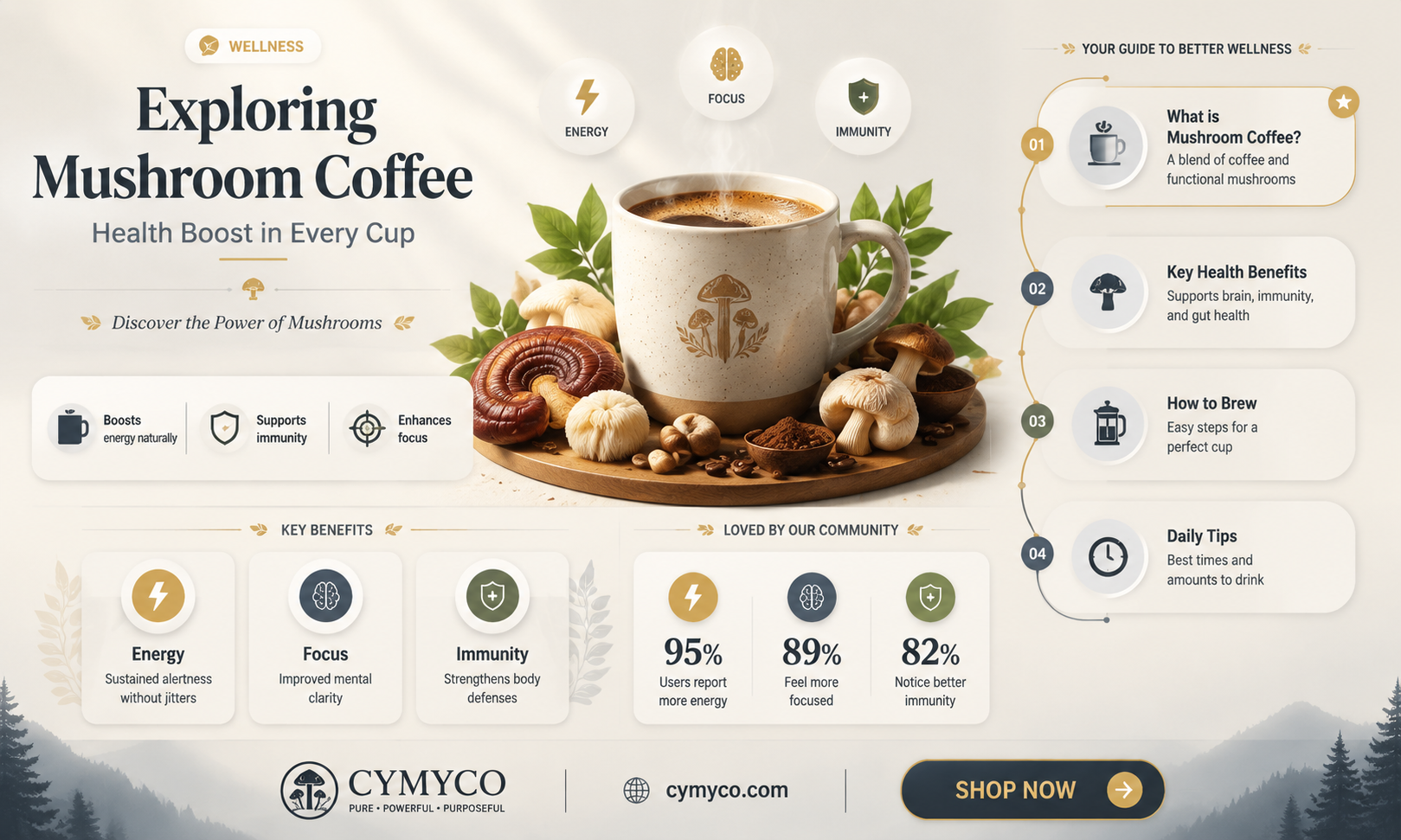 is drinking mushroom coffee good for you