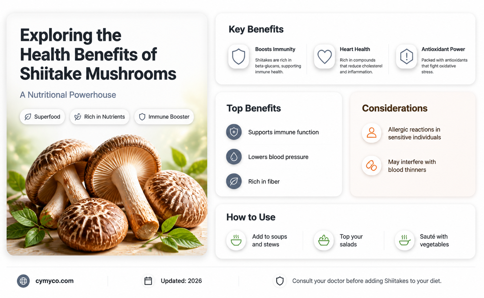 what are shiitake mushrooms good for