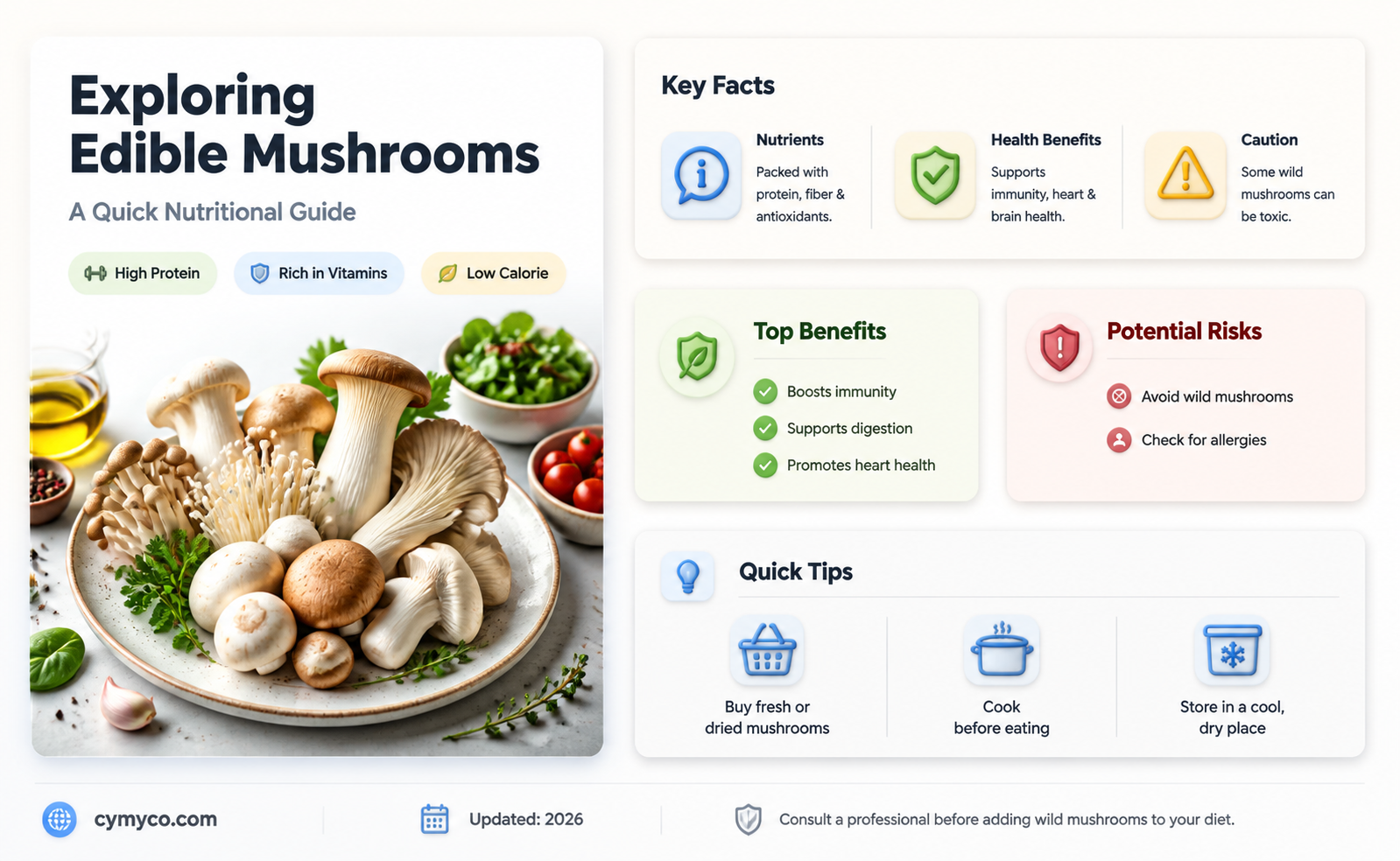 are edible mushrooms bad for you