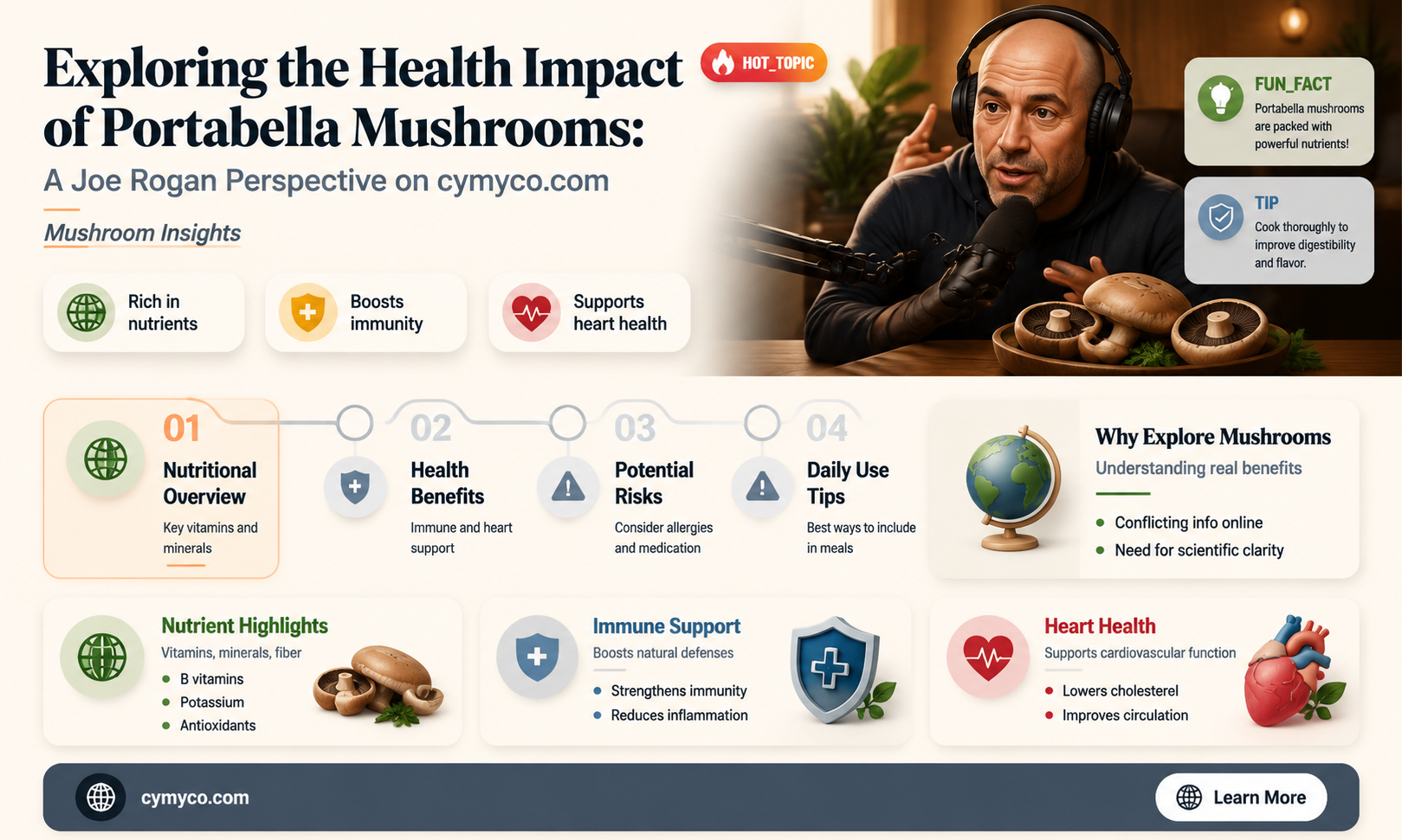are portabella mushrooms bad for you joe rogan