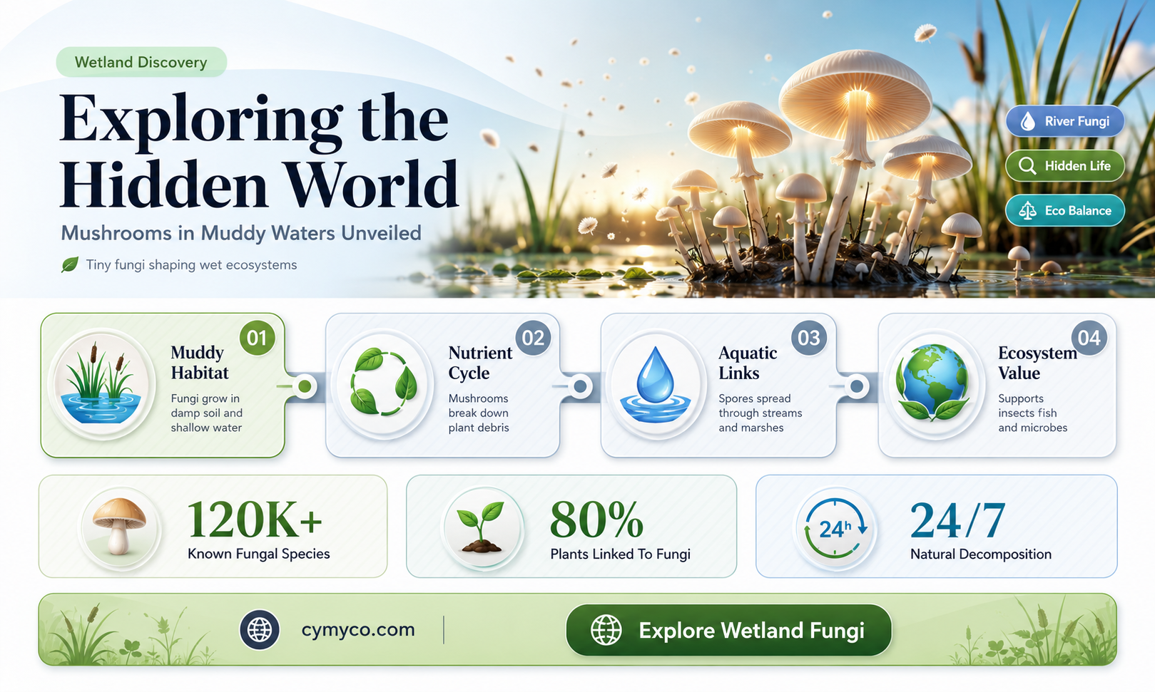 does mud water have mushrooms