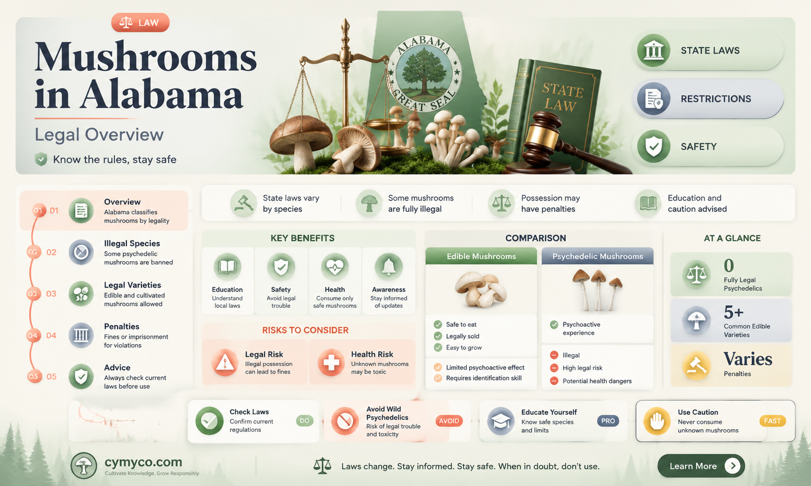 are mushrooms legal in alabama