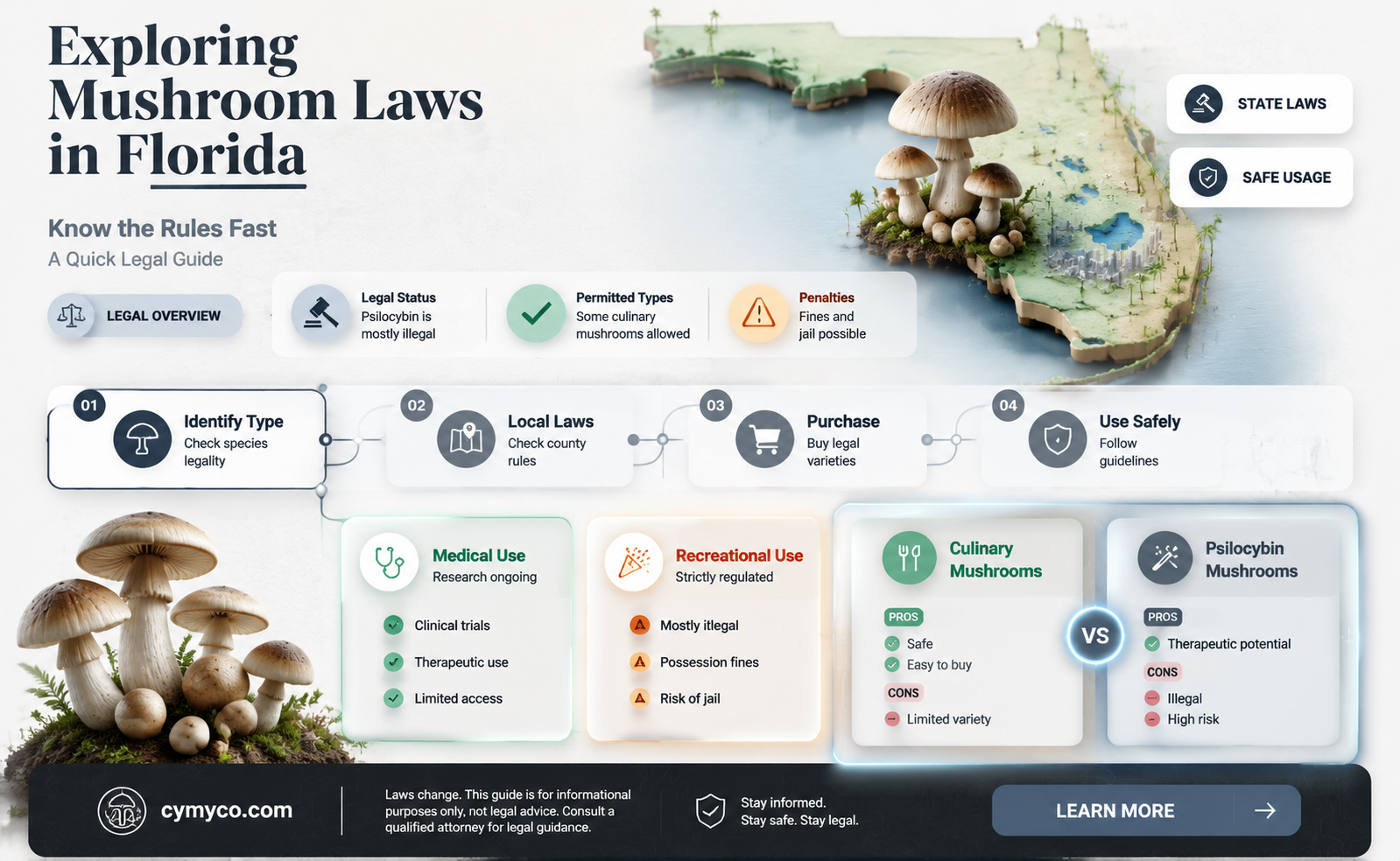 are mushroom legal in florida