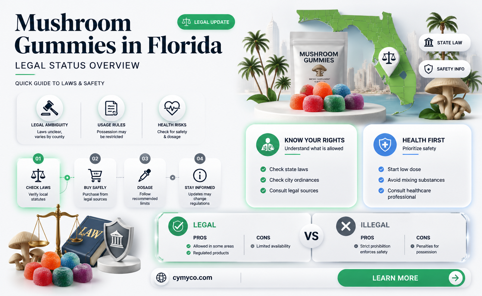 are mushroom gummies legal in florida