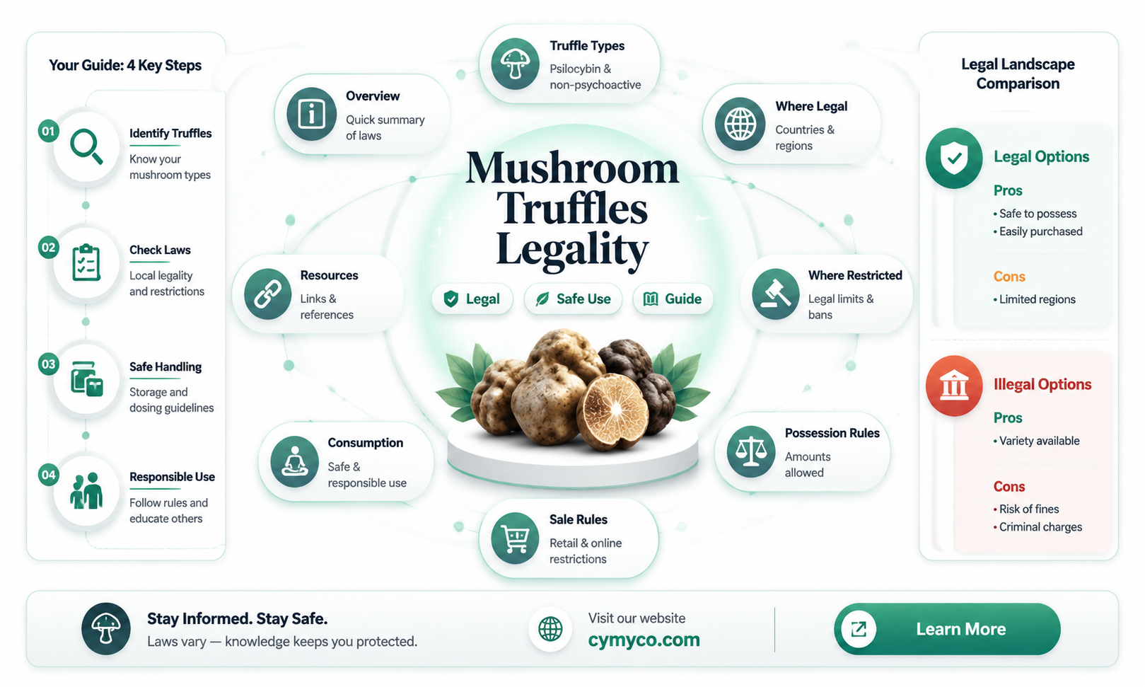 are mushroom truffles legal