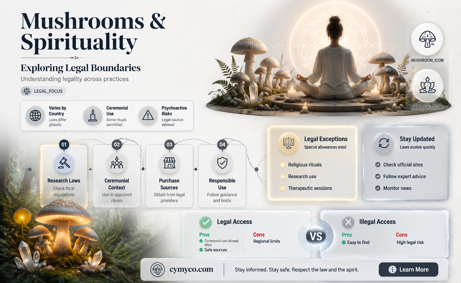 are mushrooms legal for spiritual practices