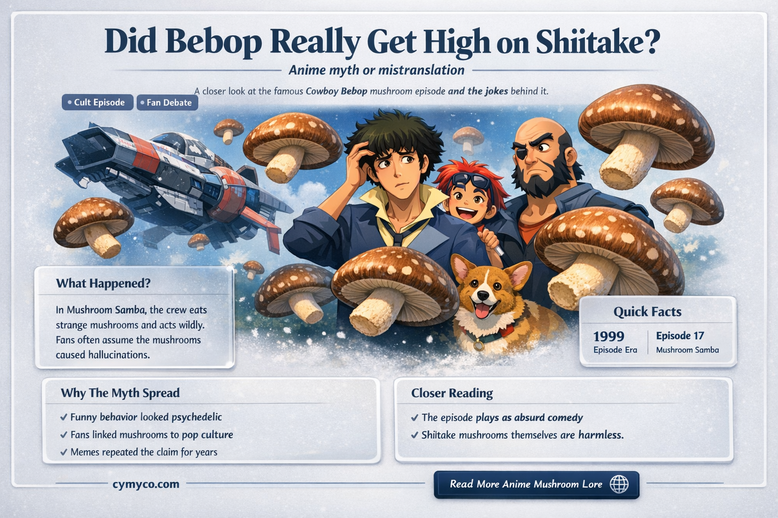 did bebop get high on shiitake