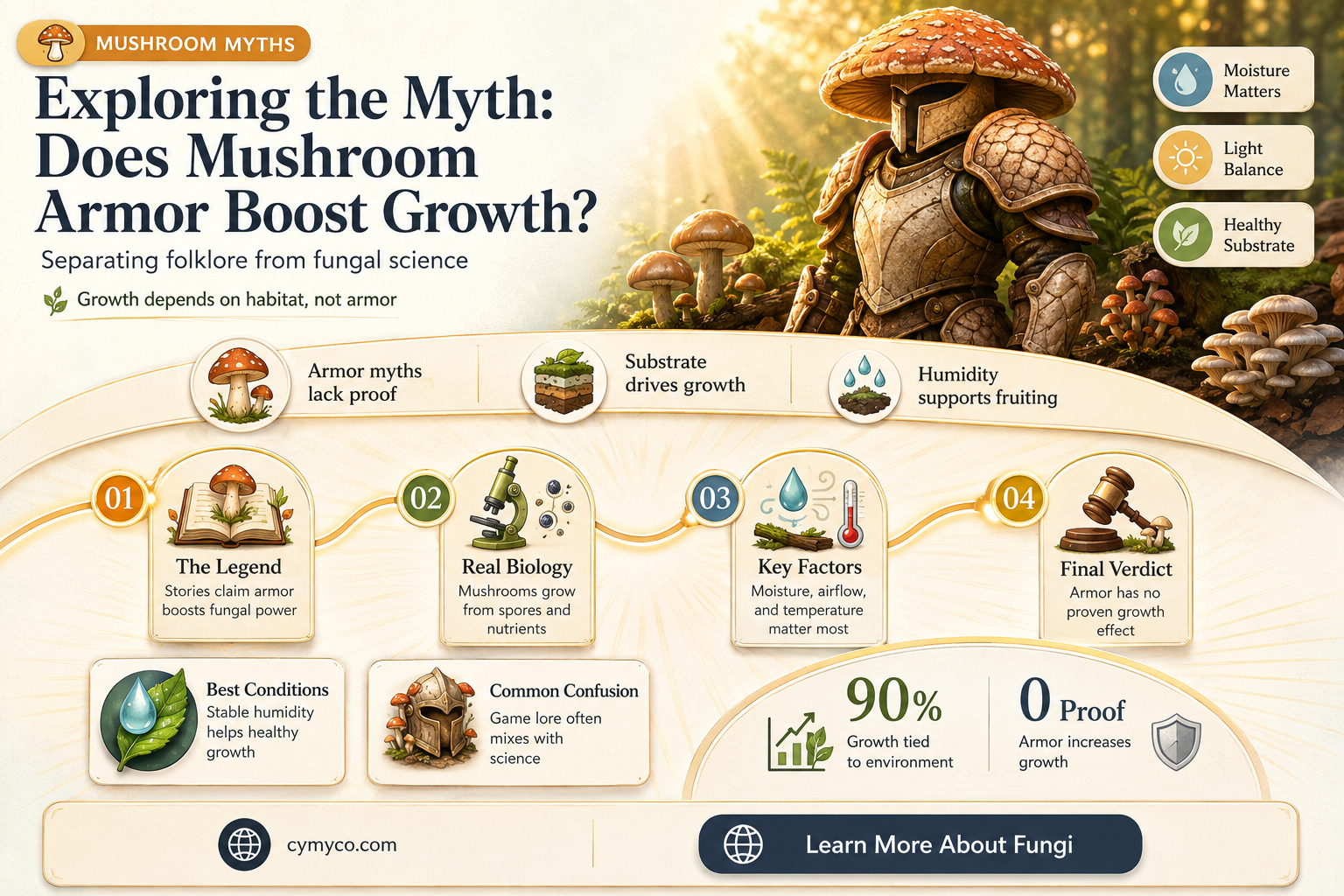 does mushroom armor multiply growth
