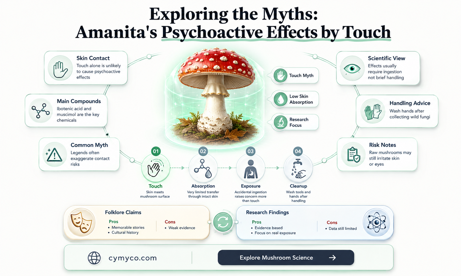 can amanita get you high by touch