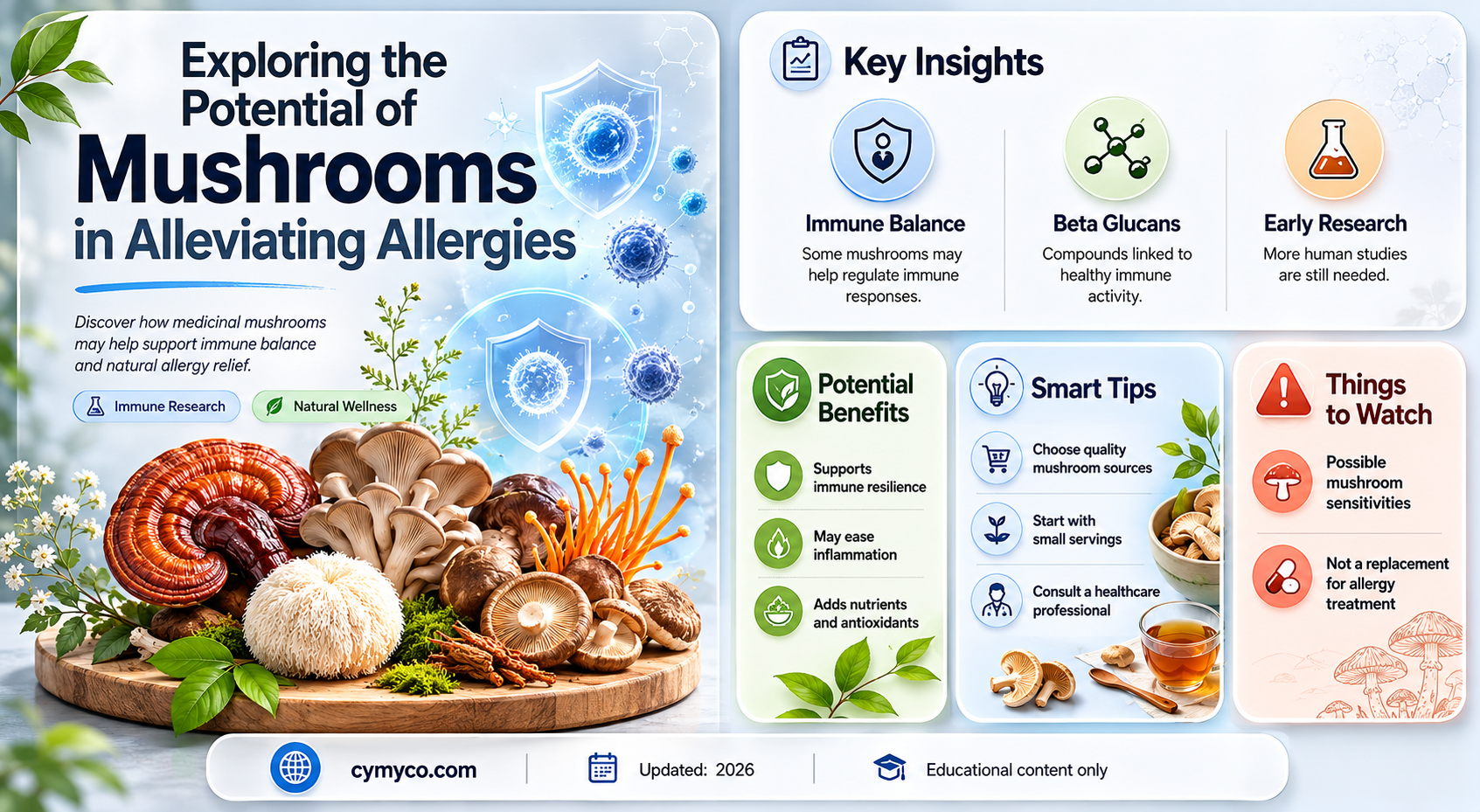 can mushrooms help allergies