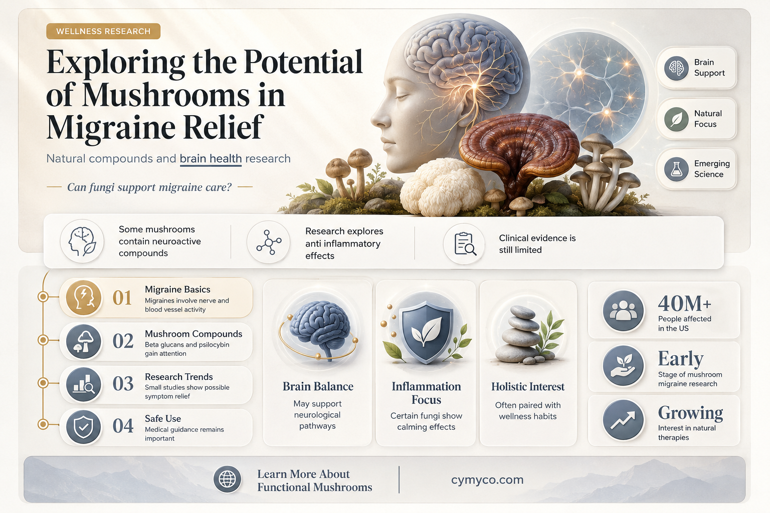 can mushrooms help migraines