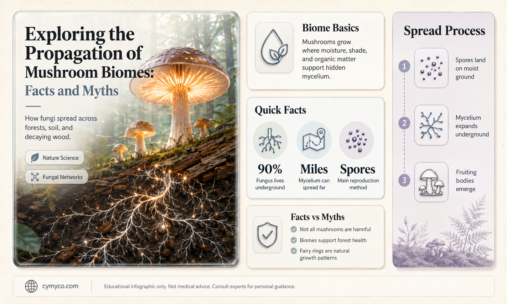 does mushroom biome sprea