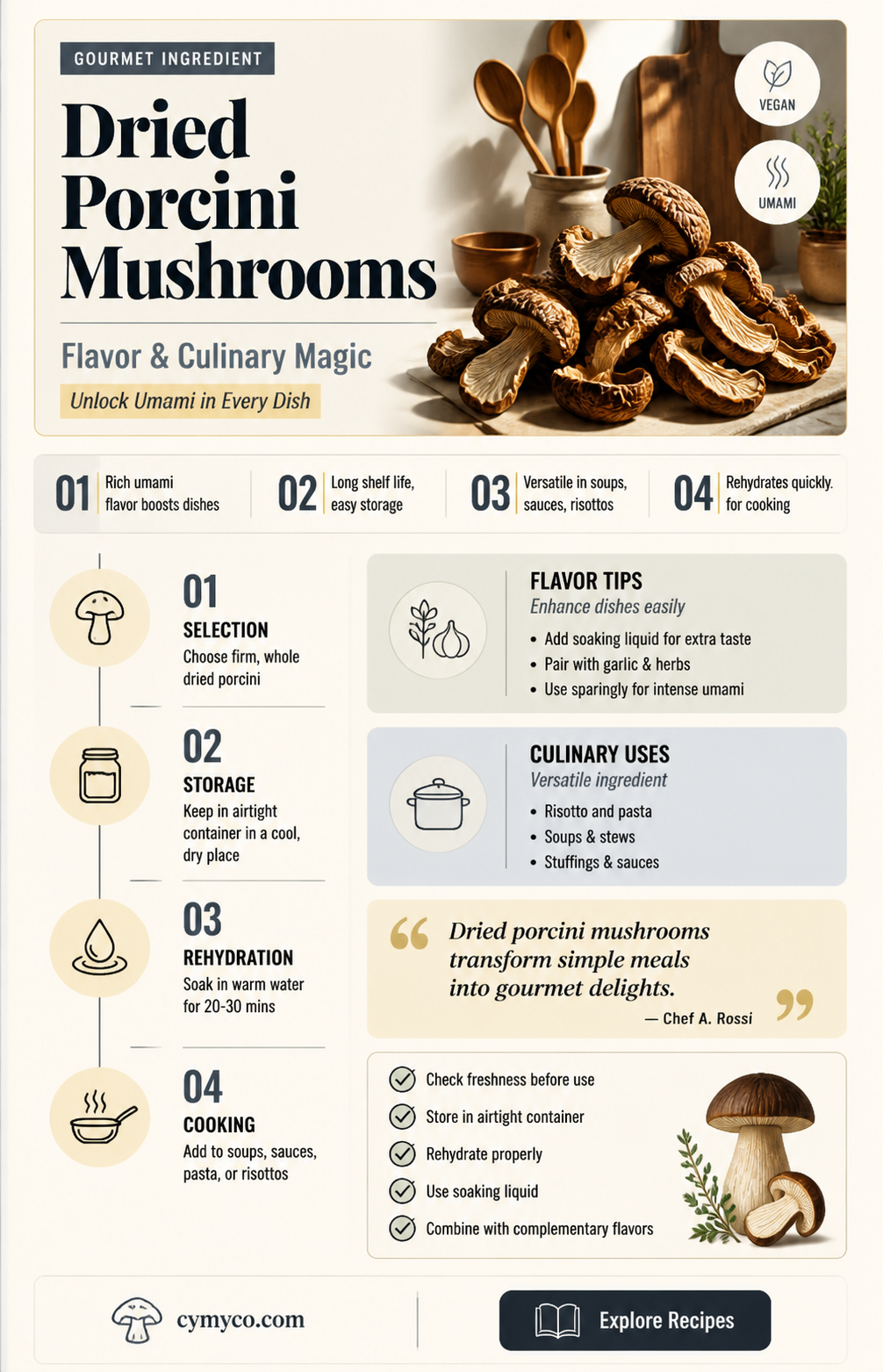 what is dried porcini